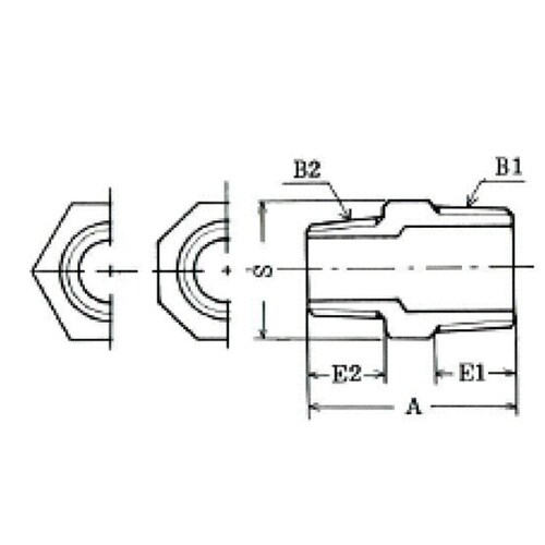 銅合金 異径ニップル BS RN1/2x