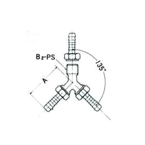 銅合金 BS ワイ型ホースユニオン BS