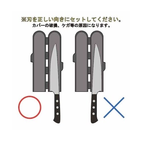 マグネット包丁カバーPP S(小) BM