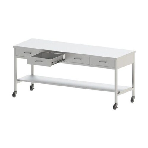 ステンレス作業台 片面引出付 間口900