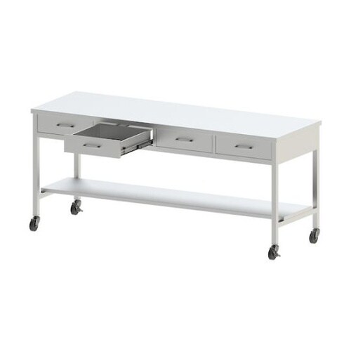 ステンレス作業台 片面引出付 間口900