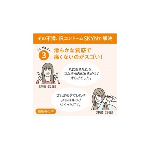 医≫IR製コンドームSKYN ラージ 10個