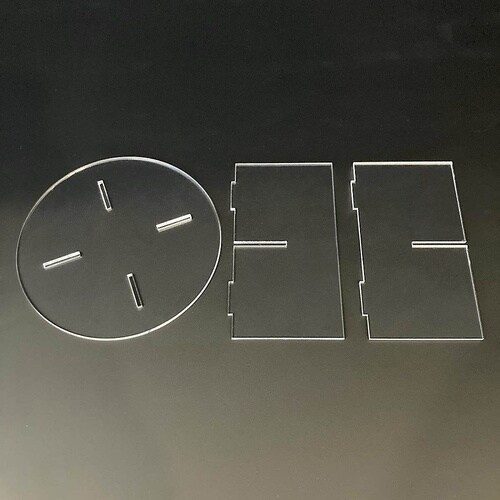 アクリル組立式丸型ステージ 直径15cm