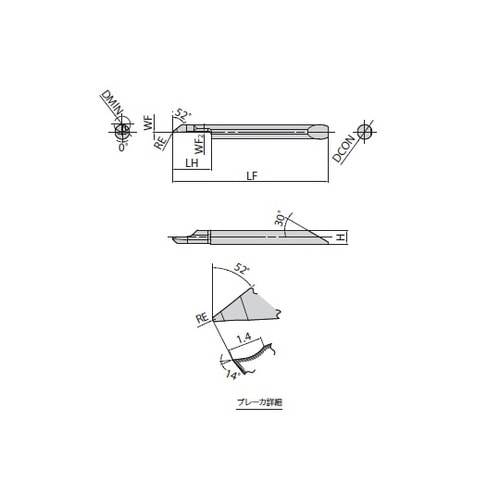 チップ PVDコーティング 旋削用 EZ
