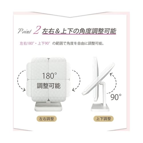 美ルル LEDメイクアップミラー シンデ