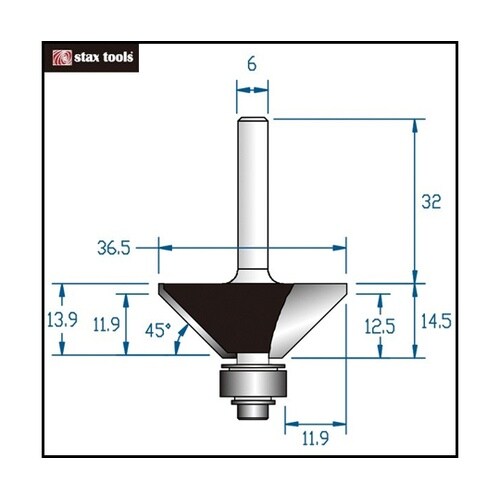 Chamfer(45度面取りビット) 3