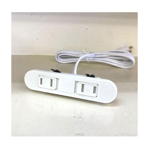 家具製作用 埋め込みコンセント 2つ口(