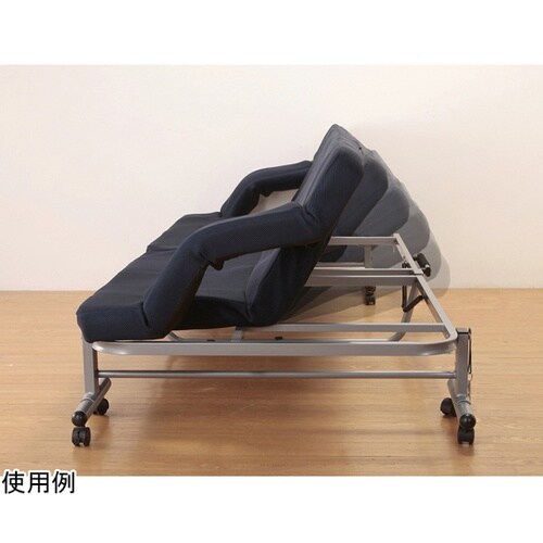 折りたたみソフソファベッド ネイビー(組