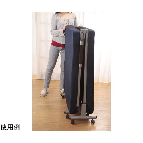 折りたたみソフソファベッド ネイビー(組