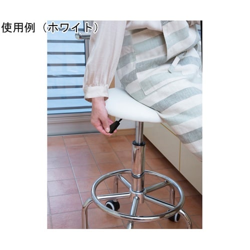 らくらく昇降式回転チェア ブラウン 04