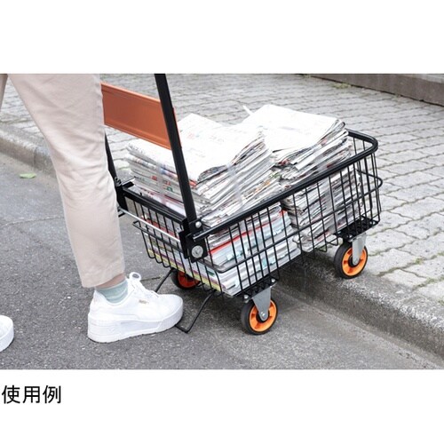 折りたたみ式バスケット台車 深型 専用カ
