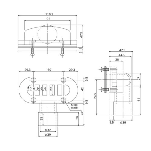 小判型オーバーフロー 接着タイプ TO−