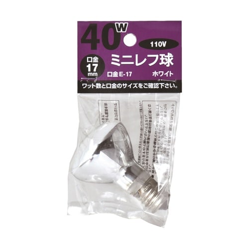 白熱電球 ミニレフランプ 40W型 RF