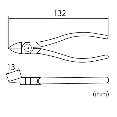 プラスチックニッパー ラウンド刃 J12