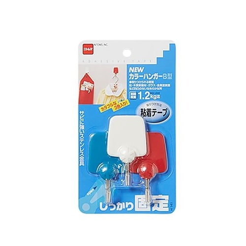 1.2kg フック(粘着付/3個x10パ