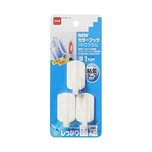 1.0kg フック(粘着付/3個x10パ