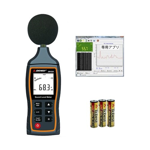 データロガー騒音計(本体メモリ61200