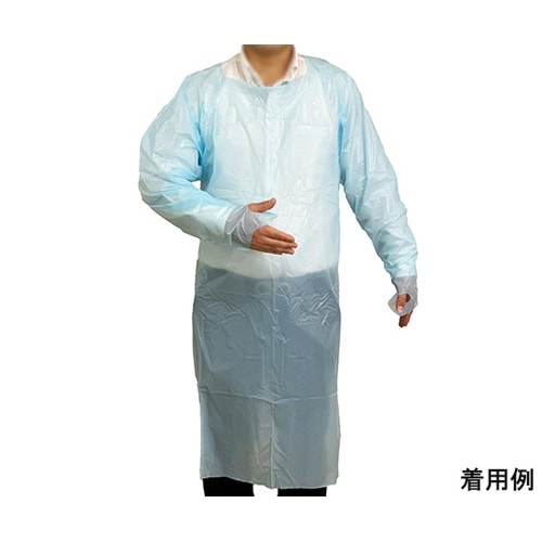 アイソレーションガウン ブルー 指フック