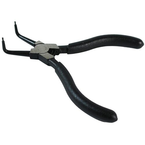 スナップリングプライヤー 穴用 曲刃 B