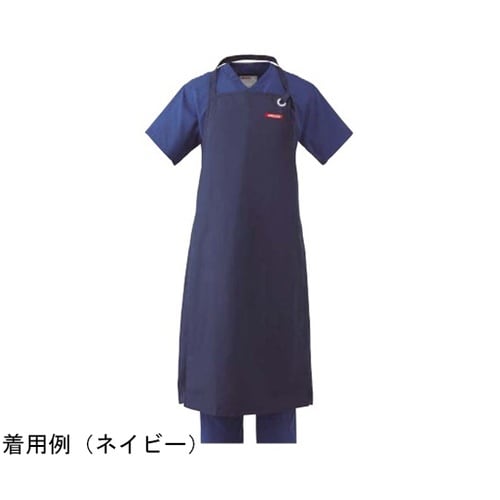 エプロン ネイビー 高密度ツイル AL−