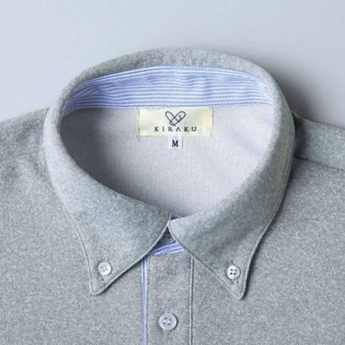 ニットシャツ ネイビー 4L(身丈80c