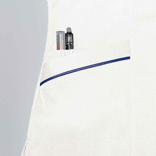 レディスニットシャツ ネイビー M(身丈