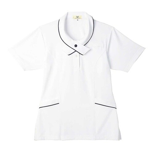 レディスニットシャツ ネイビー M(身丈