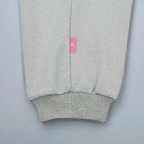 フライス付パンツ シルバーモク L(股下