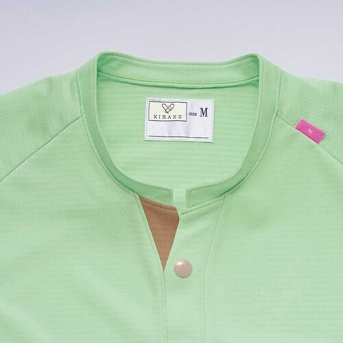 前開きシャツ サックス M(身丈68cm