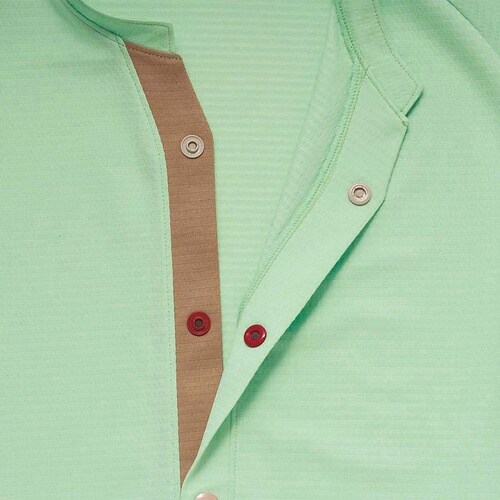 前開きシャツ サックス M(身丈68cm