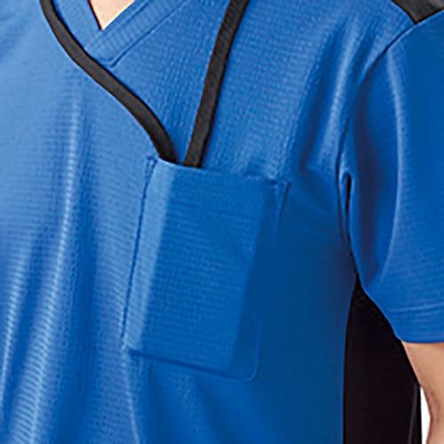 スクラブ ネイビー×ピーコックグリーン