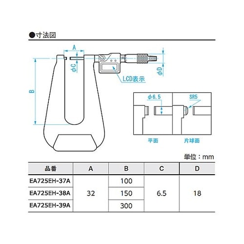 0−25mm/150m マイクロメーター