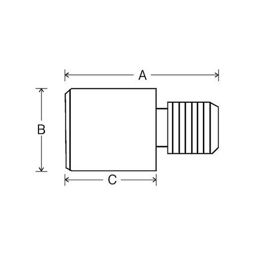 9mm ダボ棚受(W1/4 オス/8個)