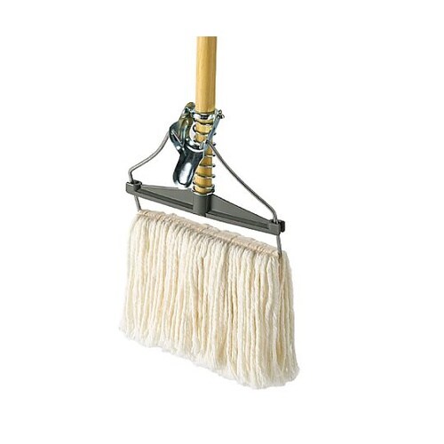 1275mm 木柄スプリングモップ(ワッ