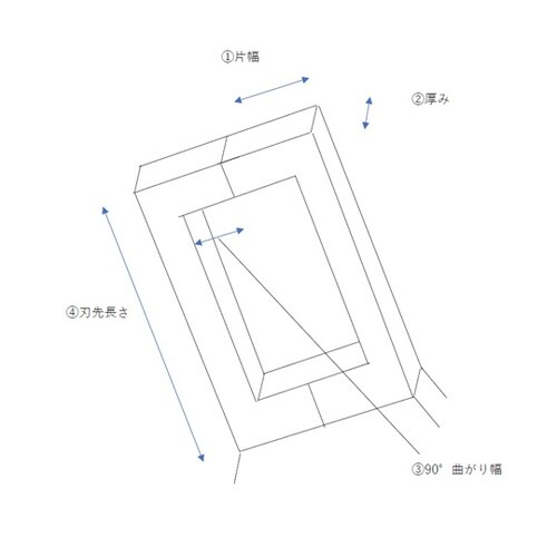 角柄妻折ヤットコ 大 No.33 No.