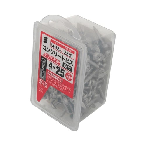 コンクリートビス(座付)NP 4×25