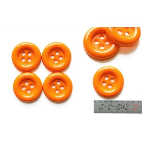 デコレーションボタン 外径35mm オレ