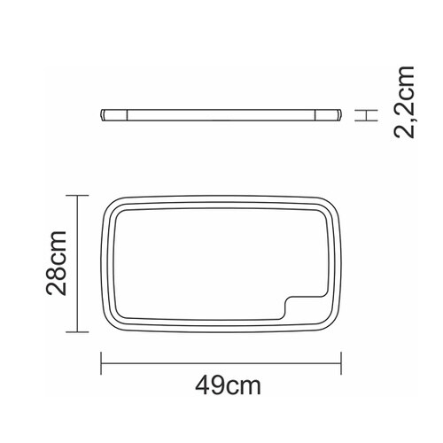 木製 カッティングボード 49cm×28