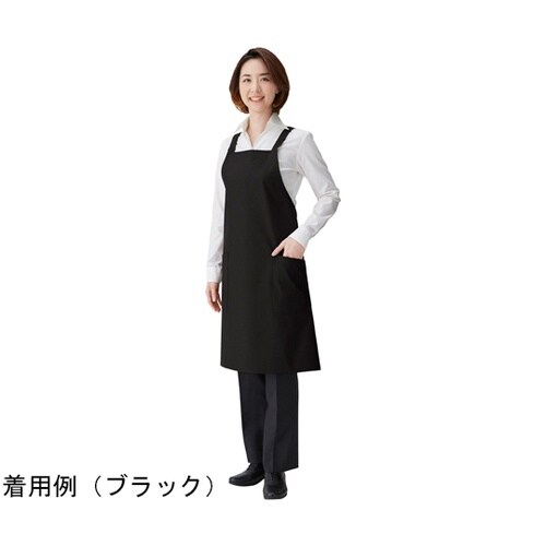 胸当てエプロン タスキ グリーン フリー