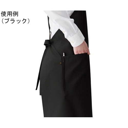 胸当てエプロン タスキ グリーン フリー