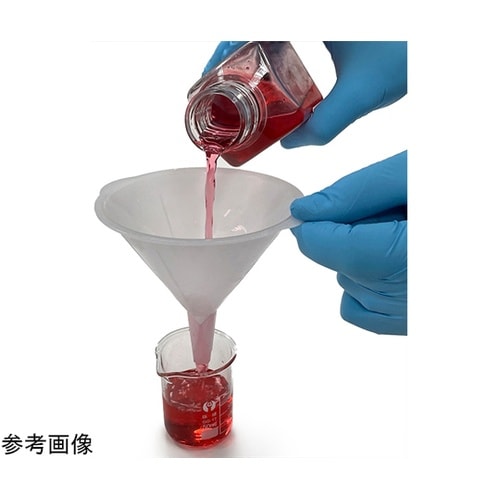 個装ディスポ 液体用漏斗 滅菌 白色 注