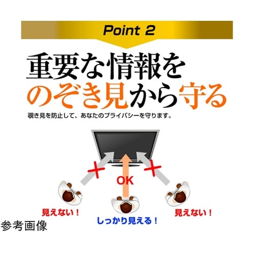 のぞき見防止 プライバシーフィルター 2