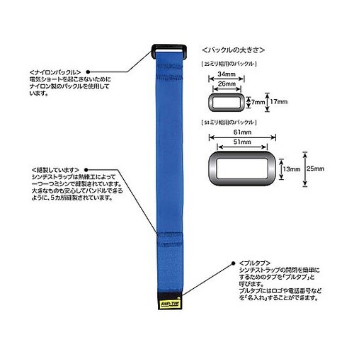 シンチストラップ 25.4×762mm