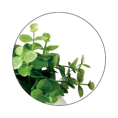 卓上フェイクグリーン ラウンドポット(光