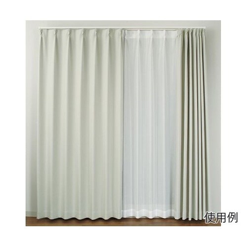 防炎カーテン ペルーイ 幅200、高さ1