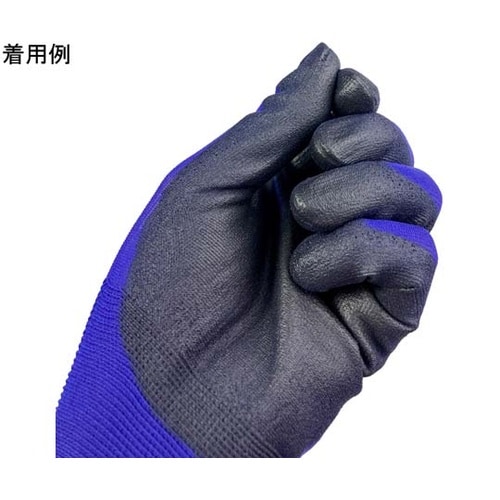 ウレタン背抜き手袋 タッチパネル対応 極