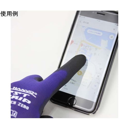 ウレタン背抜き手袋 タッチパネル対応 極