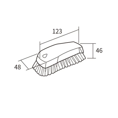 まな板洗浄ブラシ 白 6441