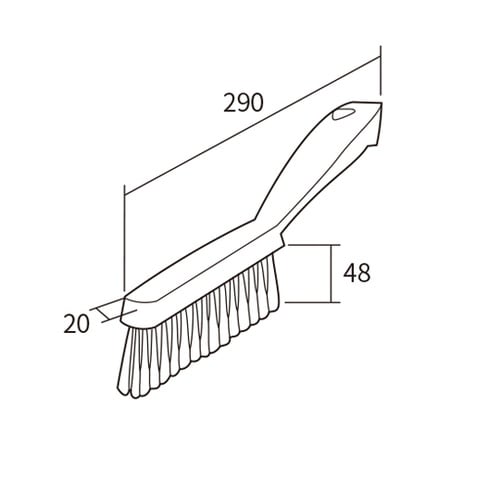 スモールハンドルブラシ イエロー 419