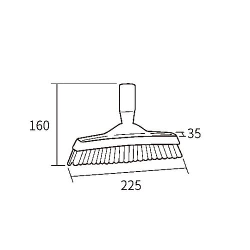 エッジブラシ 赤 7040